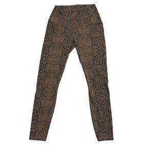 Varley Brown Snake Print Leggings